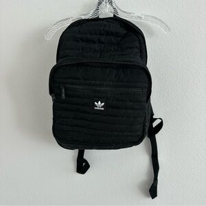 Adidas Black Trefoil Quilted Backpack